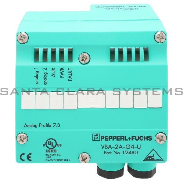 Pepperl+Fuchs VBA-2A-G4-U AS-Interface Analog Module Product Image