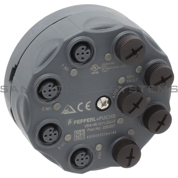 Pepperl+Fuchs VBA-4E-G11-ZAJ-F AS-Interface Sensor Module Product Image