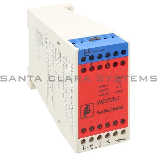 Pepperl+Fuchs WE77-EX1-120VAC Isolated Switch amp | 01666S Product Image