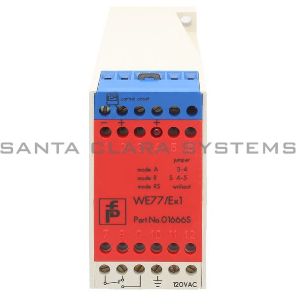 Pepperl+Fuchs WE77-EX1-120VAC Isolated Switch amp | 01666S Product Image