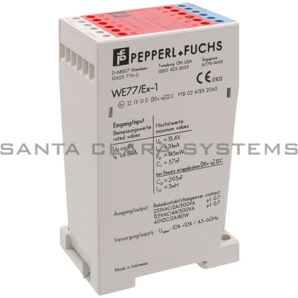 Pepperl+Fuchs WE77-EX1-230V Isolated Switch amp | 01544S Product Image