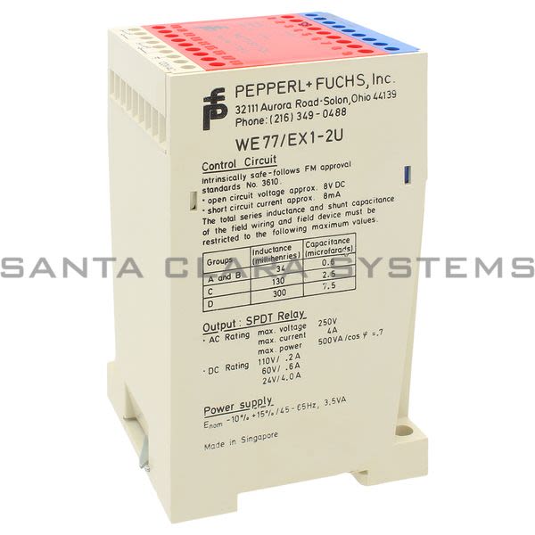 Pepperl+Fuchs WE77-EX1-2U-120VAC Relay Product Image