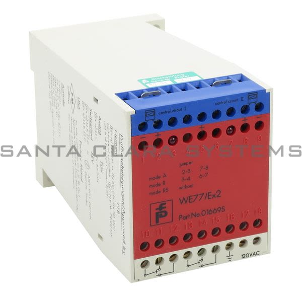 Pepperl+Fuchs WE77-EX2-110V Switch Isolator With Relay Outlet - WE77/EX2-Ul 01669 Product Image