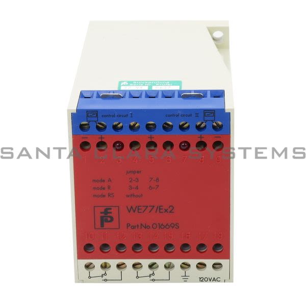 Pepperl+Fuchs WE77-EX2-110V Switch Isolator With Relay Outlet - WE77/EX2-Ul 01669 Product Image