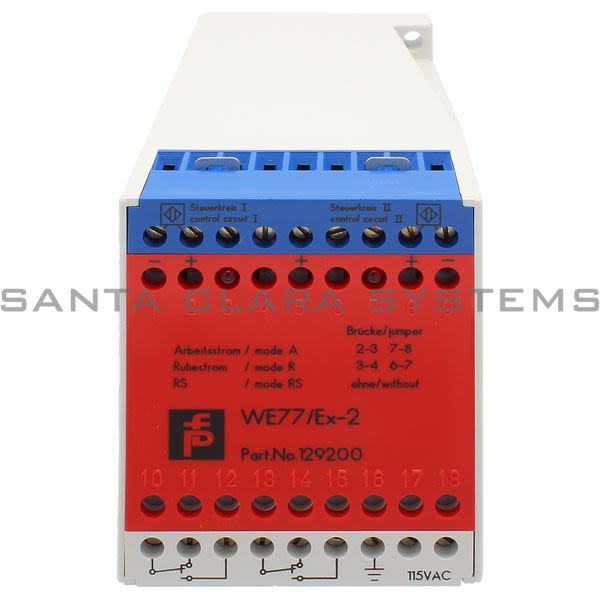 Pepperl+Fuchs WE77-EX2-115V Switch Isolator With Relay Outlet Product Image