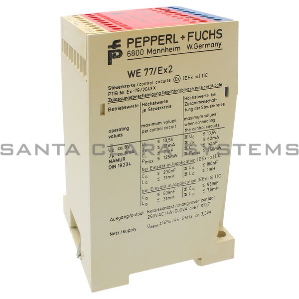Pepperl+Fuchs WE77-EX2-220-230V Switch Isolator With Relay Outlet Product Image