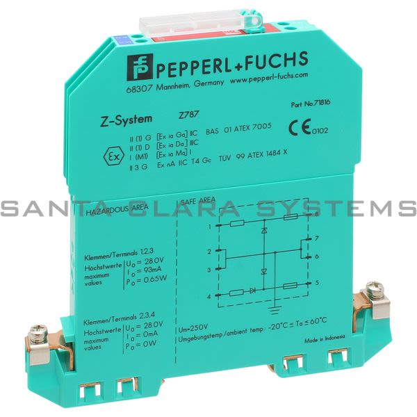 Pepperl+Fuchs Z787 Zener Barrier Product Image