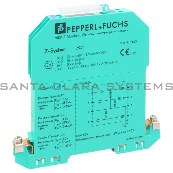 Pepperl+Fuchs Z954 Zener Barrier Product Image