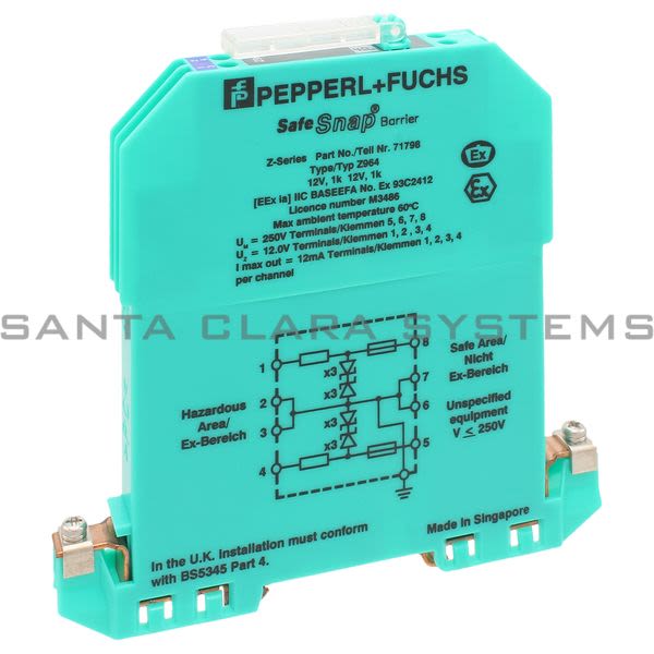 Pepperl+Fuchs Z964 Safesnap Zener Diode Barrier Product Image
