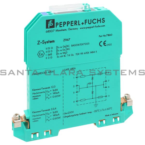 Pepperl+Fuchs Z967 Zener Barrier Product Image