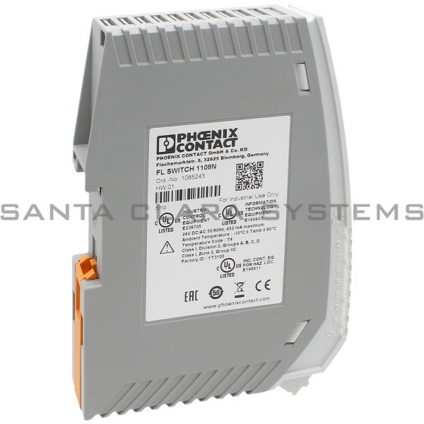 Phoenix Contact 1085243 Ethernet Switch | FL SWITCH 1108N Product Image
