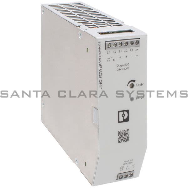 Phoenix Contact 1096432 Power Supply | UNO2-PS/1AC/24DC/240W Product Image