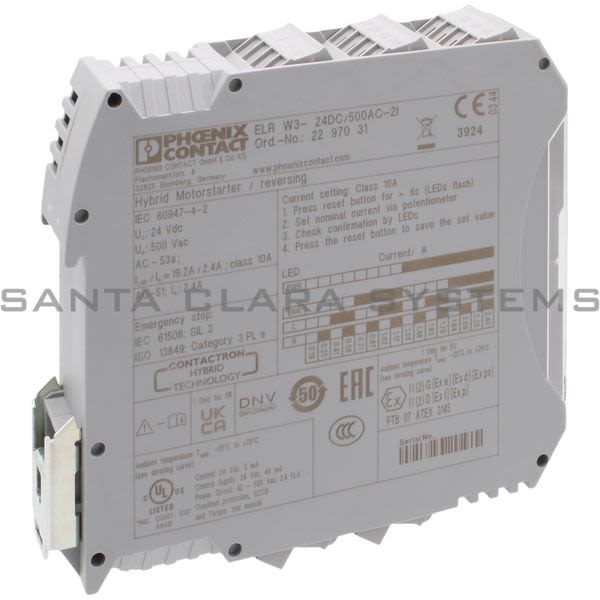 Phoenix Contact 2297031 Hybrid motor starter - ELR W3- 24DC/500AC- 2I Product Image