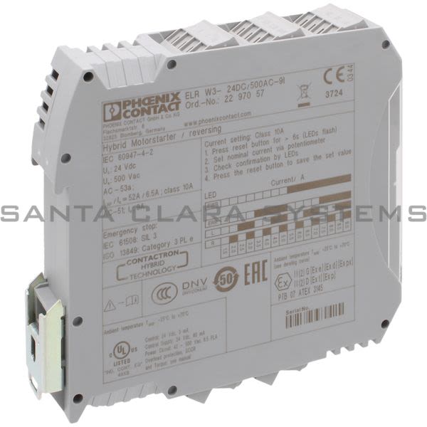 Phoenix Contact 2297057 Solid-State Reversing Contactor | Elr W3- 24DC/500AC-9I Product Image