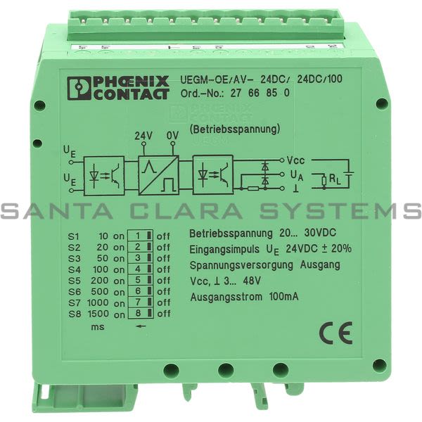 Phoenix Contact 2766850 Timer module - UEGM-OE/AV-24DC/24DC/100 Product Image