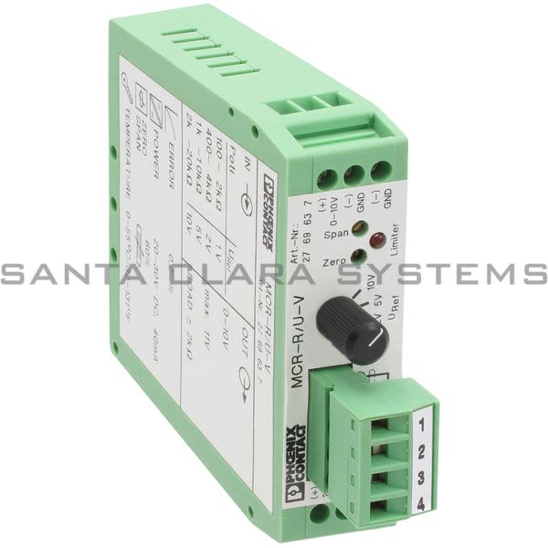 Phoenix Contact 2769637 Potentiometer Measuring Transducer | MCR-R/U-V Product Image