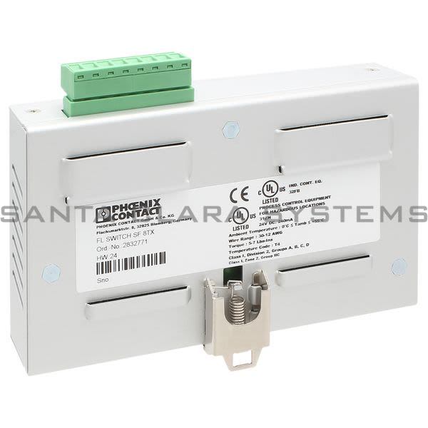 Phoenix Contact 2832771 Industrial Ethernet Switch - FL SWITCH SF 8TX Product Image