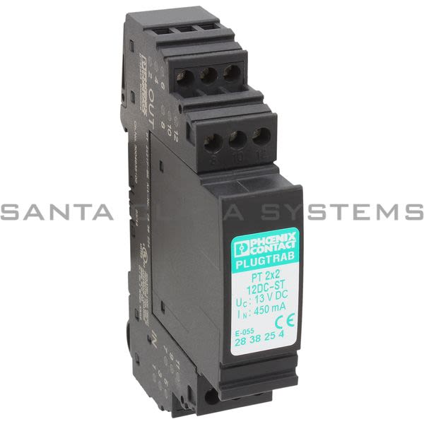 Phoenix Contact 2838254 Surge Protection Plug - PT 2X2-12DC-ST Product Image