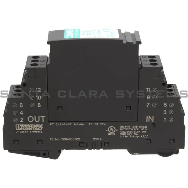 Phoenix Contact 2838254 Surge Protection Plug - PT 2X2-12DC-ST Product Image