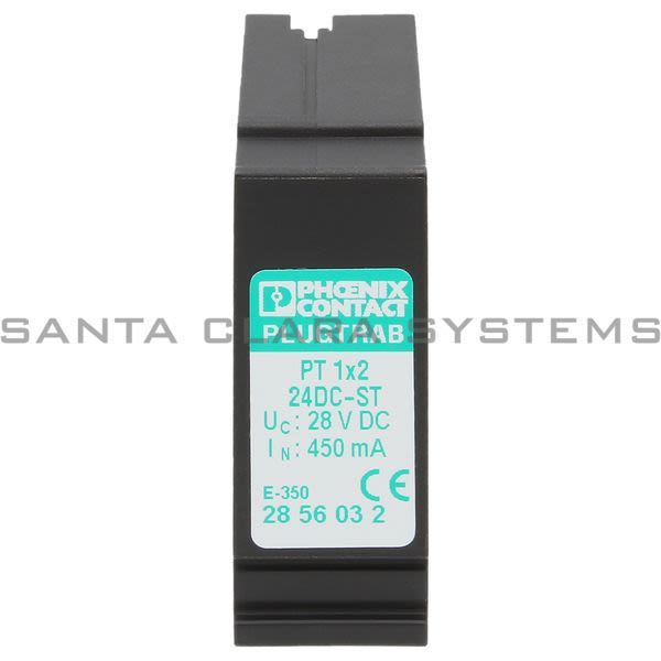 Phoenix Contact 2856032 Surge Protector | PT 1X2-24DC-ST Product Image
