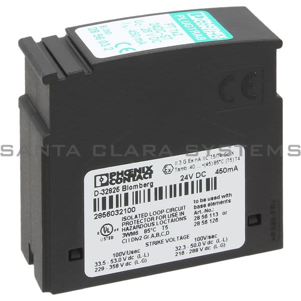 Phoenix Contact 2856032 Surge Protector | PT 1X2-24DC-ST Product Image