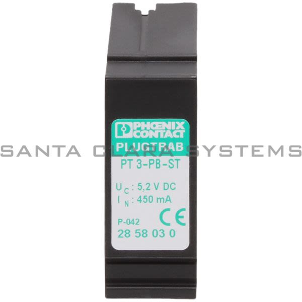 Phoenix Contact 2858030 Surge Protection Plug | PT 3-PB-ST Product Image
