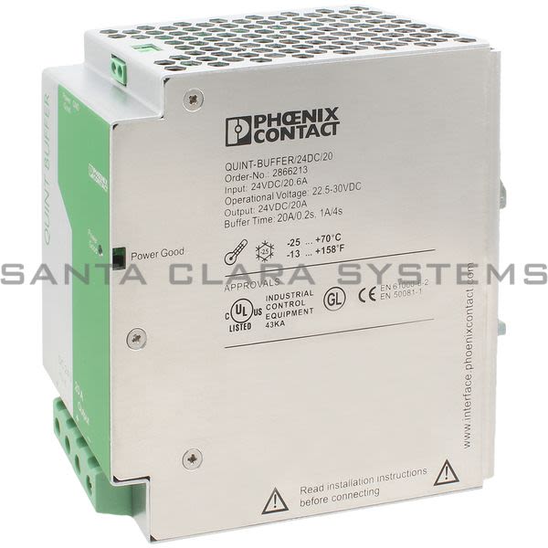 Phoenix Contact 2866213 Power Supply | Quint-Buffer-24DC/20 Product Image