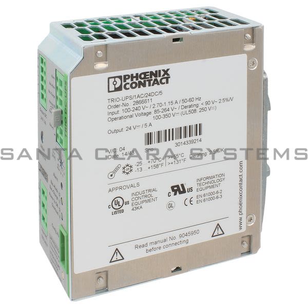 Phoenix Contact 2866611 Power Supply | Trio-UPS/1AC/24DC/5 Product Image