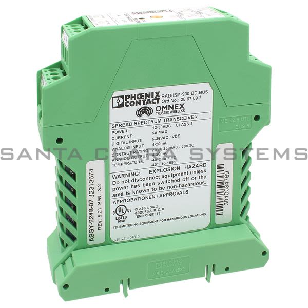 Phoenix Contact 2867092 Wireless module - RAD-ISM-900-BD-BUS Product Image
