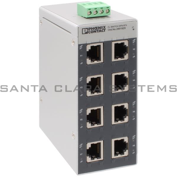 Phoenix Contact 2891929 Ethernet Switch |  SFN 8TX Product Image