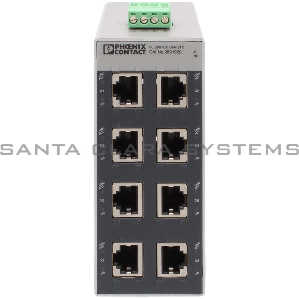 Phoenix Contact 2891929 Ethernet Switch |  SFN 8TX Product Image