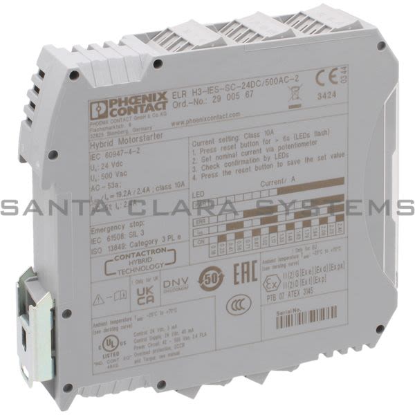 Phoenix Contact 2900567 Hybrid motor starter - ELR H3-IES-SC- 24DC/500AC-2 Product Image