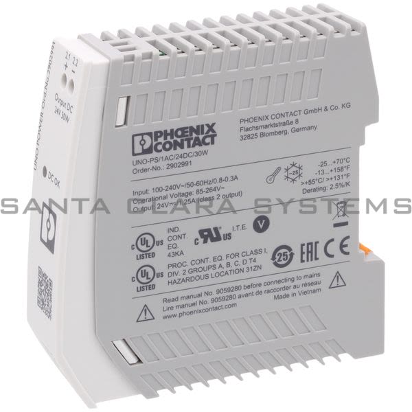 Phoenix Contact 2902991 Power supply unit - UNO-PS/1AC/24DC/ 30W Product Image