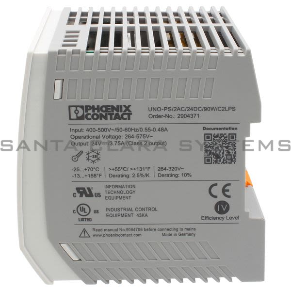 Phoenix Contact 2904371 Power Supply | UNO-PS/2AC/24DC/90W/C2LPS Product Image