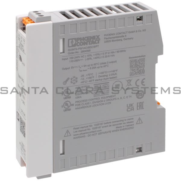 Phoenix Contact 2904595 Power Supply | QUINT4-PS/1AC/5DC/5/PT Product Image