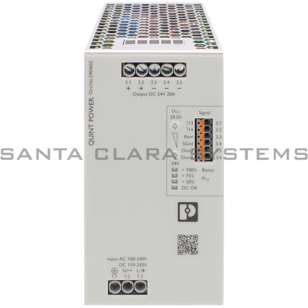 Phoenix Contact 2904602 Power Supply | QUINT4-PS/1AC/24DC/20 Product Image