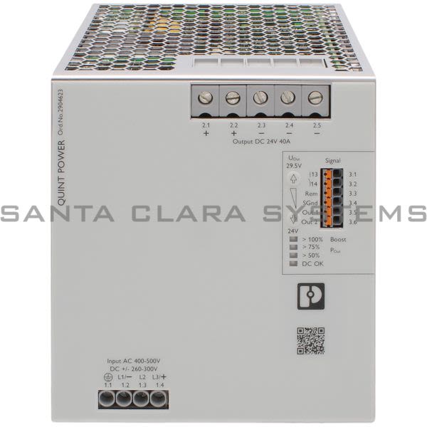 Phoenix Contact 2904623 Power Supply | QUINT4-PS/3AC/24DC/40 Product Image