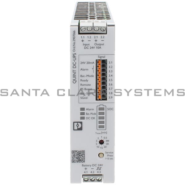 Phoenix Contact 2907066 Uninterruptible Power Supply (UPS) | QUINT4-UPS/24DC/24DC/10 Product Image
