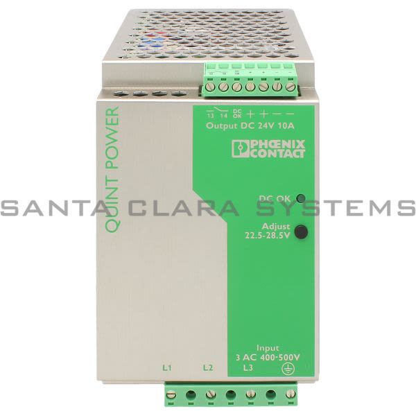 Phoenix Contact 2938617 Power Supply | Quint-PS-3X400-500AC/24DC/10 Product Image
