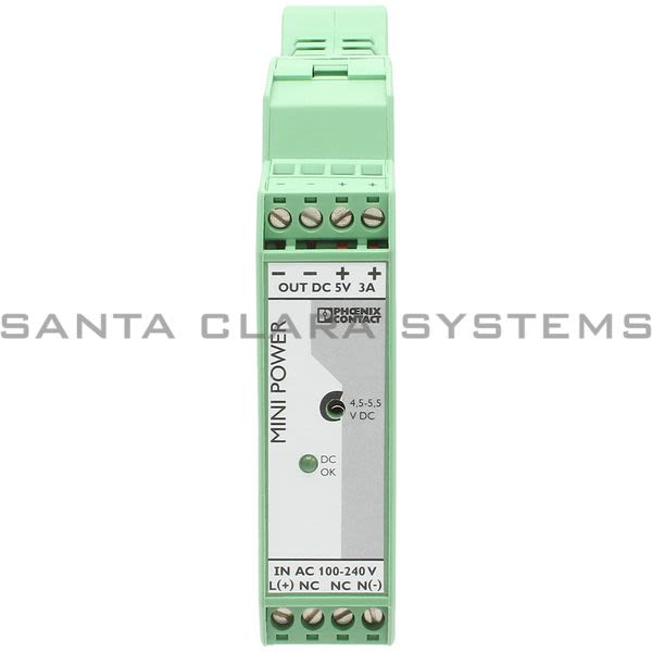 Phoenix Contact 2938714 Power Supply | Mini-PS-100-240AC/5DC/3 Product Image