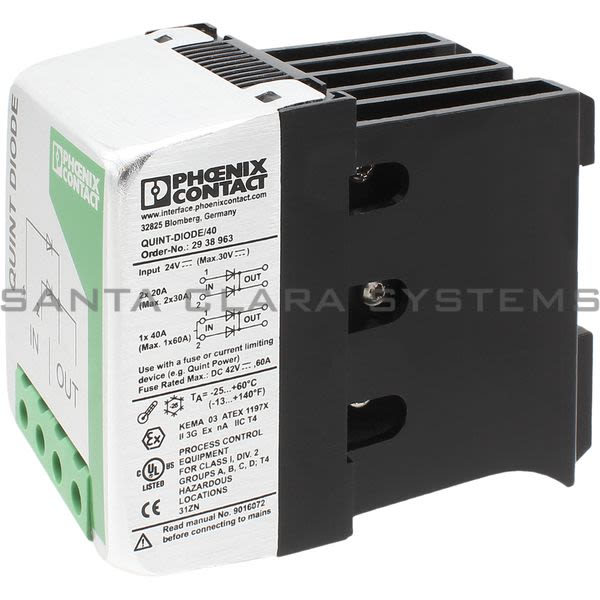 Phoenix Contact 2938963 Redundancy Module | Quint-Diode/40 Product Image