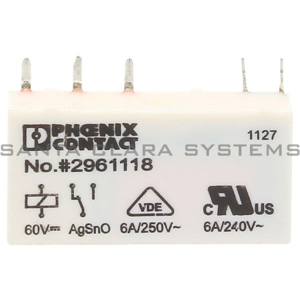 Phoenix Contact 2961118 Miniature Relay | Rel-MR-60DC/21 Product Image