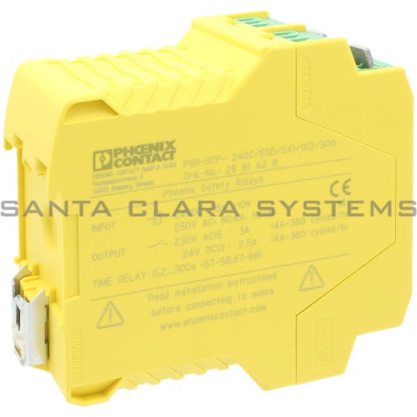 Phoenix Contact 2981428 Safety Relay | PSR-SCP-24DC/Esd/5X1/1X2/300 Product Image