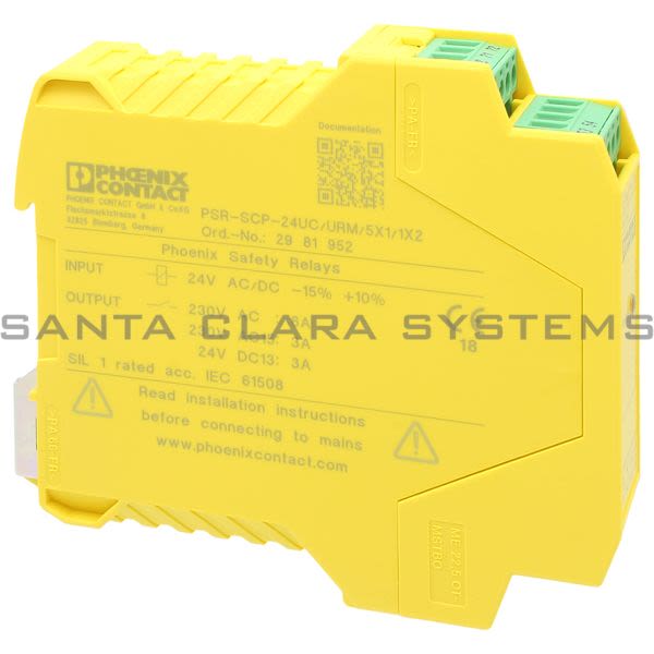 Phoenix Contact 2981952 Safety Relay | PSR-SCP- 24UC/URM/5X1/1X2 Product Image