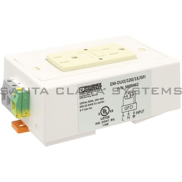 Phoenix Contact 5600462 Double Socket | EM-DUO/120/15/GFI Product Image