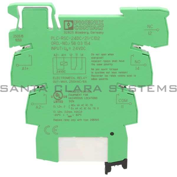 Phoenix Contact 5603154 Relay Module - PLC-RSC- 24DC/21/C1D2 Product Image