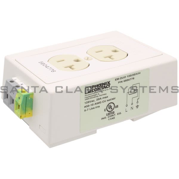 Phoenix Contact 5604776 Socket | EM-DUO 120/20/V/H Product Image
