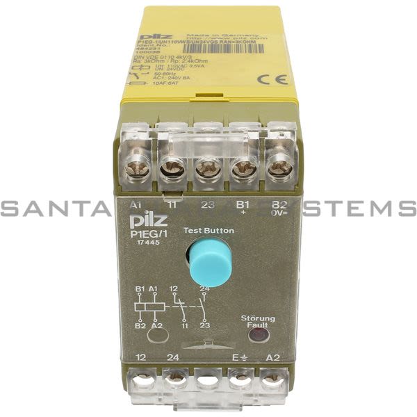 Pilz P1EG-1-UH110VWS-UN24VGSRAN-3KOHM-484231 Relay Product Image