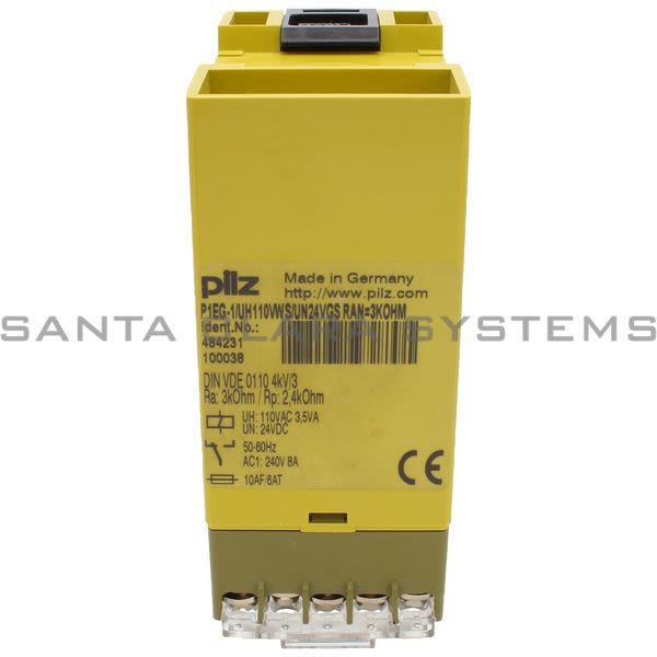 Pilz P1EG-1-UH110VWS-UN24VGSRAN-3KOHM-484231 Relay Product Image