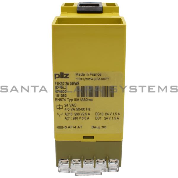 Pilz P1HZ-22A24VWS-474500 Safety Relay Product Image